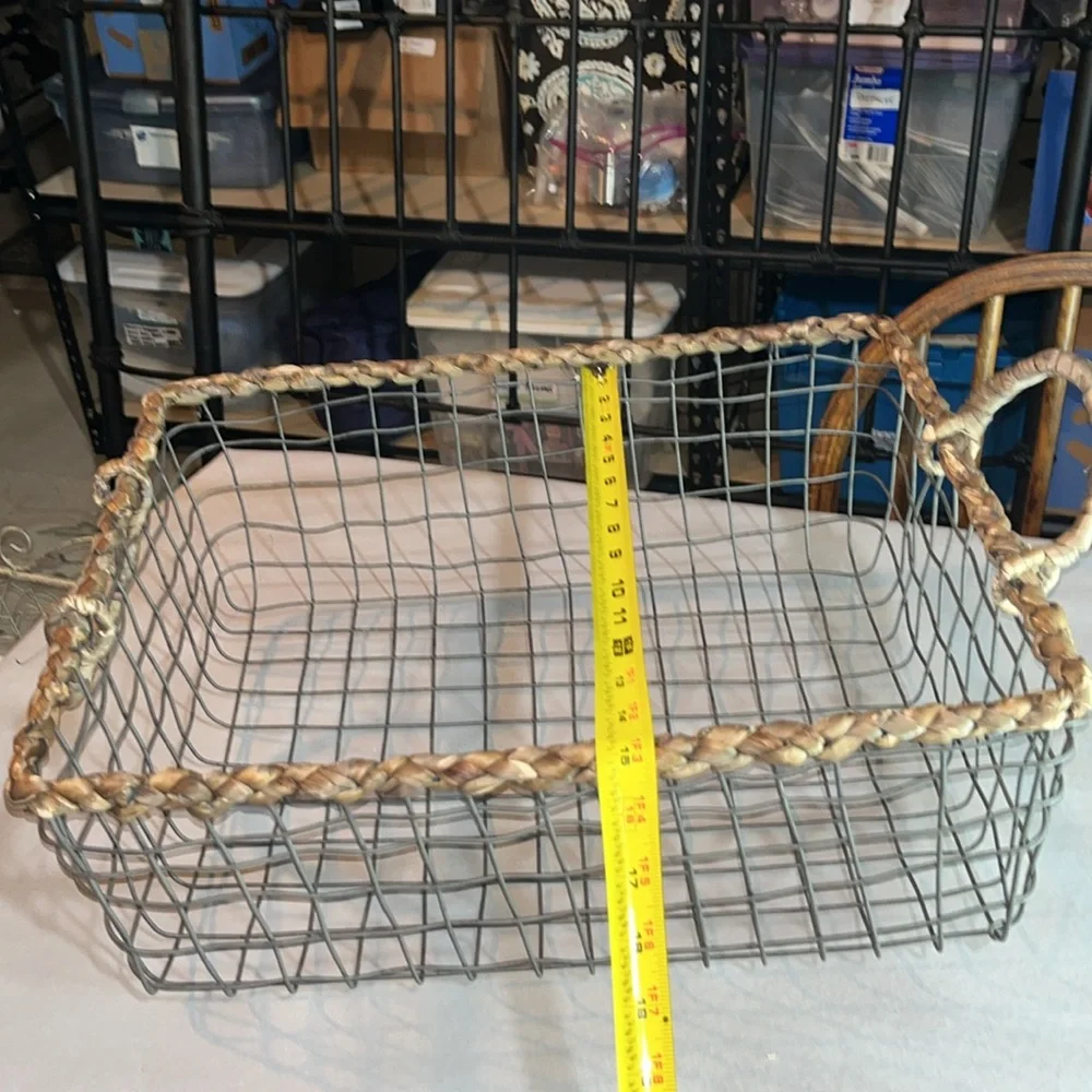 Large Basket Woven and Metal lowest price